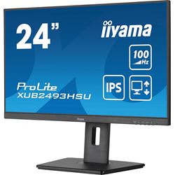 iiyama ProLite monitor XUB2493HSU-B6 24", IPS, 100hz, Height Adjustable, Black, Ultra Slim Bezel, HDMI, DisplayPort, Blue light reducer, Flicker free thumbnail 4