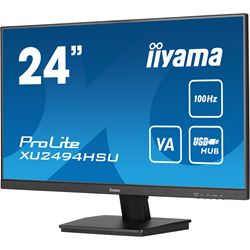 iiyama ProLite monitor XU2494HSU-B6 24", VA panel, Full HD, Black, 3-side borderless bezel, HDMI, Display Port, USB Hub, 100Hz refresh rate thumbnail 3