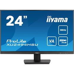 iiyama ProLite monitor XU2494HSU-B6 24", VA panel, Full HD, Black, 3-side borderless bezel, HDMI, Display Port, USB Hub, 100Hz refresh rate thumbnail 0