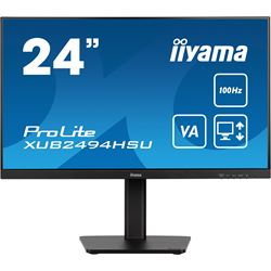 iiyama ProLite monitor XUB2494HSU-B6 24", VA panel, Height Adjustable, 100Hz refresh rate, 3-side borderless bezel, HDMI, Display Port, USB Hub thumbnail 0