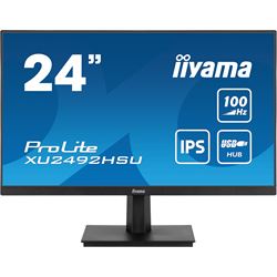 iiyama ProLite monitor XU2492HSU-B6 24" IPS, Full HD, Black, Ultra Slim Bezel, HDMI, Display Port, USB Hub with 100Hz refresh rate thumbnail 0