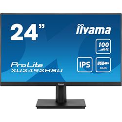 iiyama ProLite monitor XU2492HSU-B6 24" IPS, Full HD, Black, Ultra Slim Bezel, HDMI, Display Port, USB Hub with 100Hz refresh rate