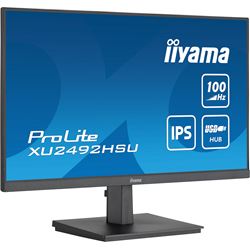iiyama ProLite monitor XU2492HSU-B6 24" IPS, Full HD, Black, Ultra Slim Bezel, HDMI, Display Port, USB Hub with 100Hz refresh rate thumbnail 2