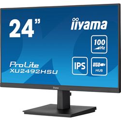 iiyama ProLite monitor XU2492HSU-B6 24" IPS, Full HD, Black, Ultra Slim Bezel, HDMI, Display Port, USB Hub with 100Hz refresh rate thumbnail 3