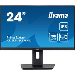 iiyama ProLite monitor XUB2492HSU-B6 24" IPS, Full HD, Black, Ultra Slim Bezel, HDMI, Display Port, USB Hub, Height Adjustable, 100hz thumbnail 0