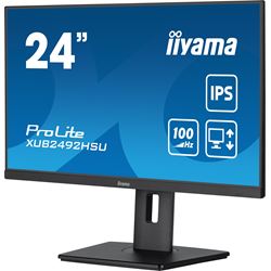 iiyama ProLite monitor XUB2492HSU-B6 24" IPS, Full HD, Black, Ultra Slim Bezel, HDMI, Display Port, USB Hub, Height Adjustable, 100hz thumbnail 3