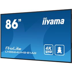 iiyama ProLite LH8664UHS-B1AG 86", 24/7, 4K, IPS, HDMI, landscape/portrait, Wifi, Android OS, signal FailOver, 500cd/m² high brightness, Anti-Glare thumbnail 6