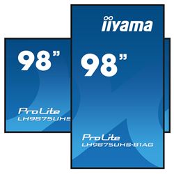 iiyama ProLite LH9875UHS-B1AG 98", 24/7, 4K, IPS, HDMI, landscape/portrait, Wifi, Android OS, FailOver and Intel® SDM slot, Anti-Glare thumbnail 3