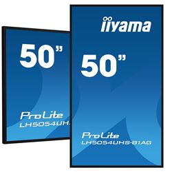 iiyama Prolite monitor LH5054UHS-B1AG 50" Digital Signage, VA panel, Slim Bezel, Anti-Glare, 4K UHD, 24/7, Landscape/Portrait, with Intel® SDM slot thumbnail 4