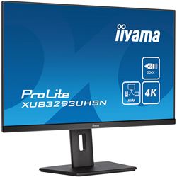 iiyama ProLite monitor XUB3293UHSN-B5 32" 3-side borderless design, IPS panel with KVM switch, USB-C dock, height adjustable thumbnail 2