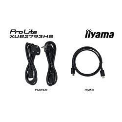 iiyama ProLite Monitor XUB2793HS-B6 27", Black, Height Adjustable, IPS Panel, 3-side borderless design thumbnail 12