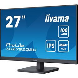 iiyama ProLite monitor XU2792QSU-B6 27" IPS, 2560x1440, 100hz, FreeSync, Ultra Slim Bezel, Black, HDMI, Display Port, USB Hub,  thumbnail 3