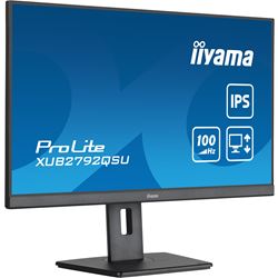 iiyama ProLite monitor XUB2792QSU-B6 27" IPS, 2560x1440, FreeSync, 100hz, 3-side borderless, Black, HDMI, Display Port, USB Hub, Height Adjustable thumbnail 3