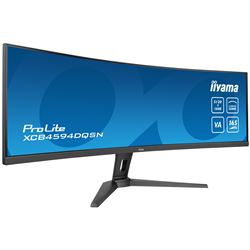 iiyama ProLite curved monitor XCB4594DQSN-B1 45" VA Dual QHD panel with KVM Switch and USB-C Dock, HDMI and Height Adjustment thumbnail 2