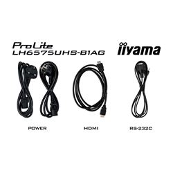 iiyama ProLite monitor LH6575UHS-B1AG 65", Digital Signage, IPS, HDMI, DisplayPort, 4K, 24/7, Landscape/Portrait, Media Player, Intel® SDM slot, Wifi, Anti-Glare thumbnail 11