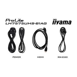 iiyama ProLite monitor LH7575UHS-B1AG 75", Digital Signage, IPS, HDMI, DisplayPort, 4K, 24/7, Landscape/Portrait, Media Player, Intel® SDM slot, Wifi, Anti-Glare thumbnail 17