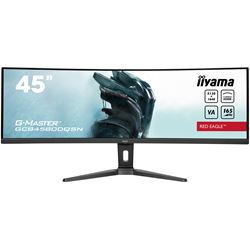 iiyama G-Master Red Eagle curved gaming monitor GCB4580DQSN-B1 45" Height adjustable, Dual QHD, 165Hz, 0.8ms, USB-C Dock, HDMI, Display Port, USB Hub
