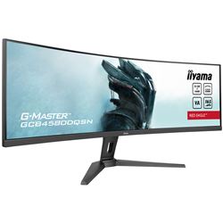 iiyama G-Master Red Eagle curved gaming monitor GCB4580DQSN-B1 45" Height adjustable, Dual QHD, 165Hz, 0.8ms, USB-C Dock, HDMI, Display Port, USB Hub thumbnail 2