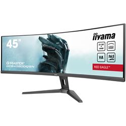 iiyama G-Master Red Eagle curved gaming monitor GCB4580DQSN-B1 45" Height adjustable, Dual QHD, 165Hz, 0.8ms, USB-C Dock, HDMI, Display Port, USB Hub thumbnail 3
