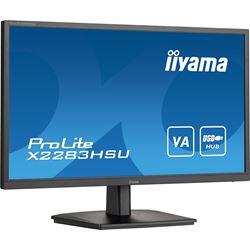 iiyama ProLite monitor X2283HSU-B1 22" VA, FreeSync, Full HD, Black, Display Port, USB Hub thumbnail 2
