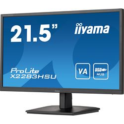 iiyama ProLite monitor X2283HSU-B1 22" VA, FreeSync, Full HD, Black, Display Port, USB Hub thumbnail 3