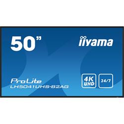 iiyama ProLite monitor LH5041UHS-B2AG 50", VA, 4K UHD, 24/7 Hours Operation, Portrait/Landscape, 10w Speakers, Built in media player, Anti-Glare