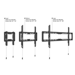 M Universal Wallmount Fixed Small Black thumbnail 6
