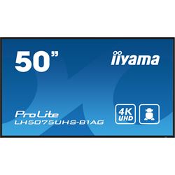 iiyama ProLite monitor LH5075UHS-B1AG 50", Digital Signage, IPS, HDMI, DisplayPort, 4K, 24/7, Landscape/Portrait, Media Player, Intel® SDM slot, Wifi, Anti-Glare