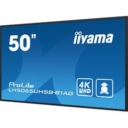 iiyama ProLite monitor LH5065UHSB-B1AG 50", Digital Signage, VA, HDMI, DisplayPort, 4K, 24/7, Landscape/Portrait, Media Player, 800cd/m² panel for illuminating communication, Anti-Glare thumbnail 6