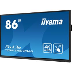 iiyama ProLite TE8612MIS-B3AG 86", 4k UHD, Infrared 40pt touch, PC slot, 24/7, VA, Anti-glare coating, WiFi, HDMI, USB-C, Android 11 OS thumbnail 3