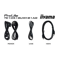 iiyama ProLite monitor TE10518UWI-B1AG 105", 5k UHD, Infrared 40pt touch, Anti-glare coating, VA, HDMI, USB-C, 21:9 panoramic view, 8-array mic, Android 13 OS thumbnail 13
