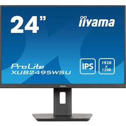 iiyama Prolite monitor XUB2495WSU-B7 24" IPS, 1920 x 1200, Black, DP, HDMI, USB Hub, Height Adjustable, 16:10 thumbnail 0
