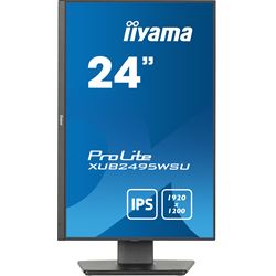 iiyama Prolite monitor XUB2495WSU-B7 24" IPS, 1920 x 1200, Black, DP, HDMI, USB Hub, Height Adjustable, 16:10 thumbnail 1