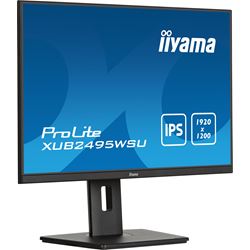 iiyama Prolite monitor XUB2495WSU-B7 24" IPS, 1920 x 1200, Black, DP, HDMI, USB Hub, Height Adjustable, 16:10 thumbnail 3