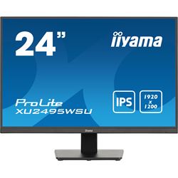 iiyama Prolite monitor XU2495WSU-B7 24" IPS, 1920 x 1200, Black, 75hz, DP, HDMI, USB Hub, 100% sRGB, 16:10, CAD recommended thumbnail 0