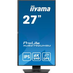 iiyama ProLite monitor XUB2792UHSU-B6 27", IPS, 4k, Height Adjustable and Pivot function, HDMI, DisplayPort, USB Hub, USB-C, Dynamic Power Saving (DPS)  thumbnail 1