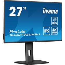iiyama ProLite monitor XUB2792UHSU-B6 27", IPS, 4k, Height Adjustable and Pivot function, HDMI, DisplayPort, USB Hub, USB-C, Dynamic Power Saving (DPS)  thumbnail 2