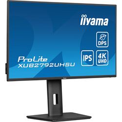 iiyama ProLite monitor XUB2792UHSU-B6 27", IPS, 4k, Height Adjustable and Pivot function, HDMI, DisplayPort, USB Hub, USB-C, Dynamic Power Saving (DPS)  thumbnail 3