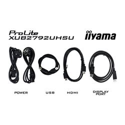 iiyama ProLite monitor XUB2792UHSU-B6 27", IPS, 4k, Height Adjustable and Pivot function, HDMI, DisplayPort, USB Hub, USB-C, Dynamic Power Saving (DPS)  thumbnail 15