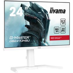 iiyama G-Master Red Eagle gaming monitor GB2470HSU-W6 23.8" White, Height Adjustable, Full HD, 180Hz, 0.2ms, FreeSync, HDMI, Display Port, USB Hub thumbnail 1