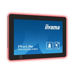 iiyama ProLite TW1025LASC-B1PNR, 10.1” PCAP 10pt touch screen with Android and Power over Ethernet Technology, Webcam/Mic, NFC/RFID reader and RGB LED bar thumbnail 1