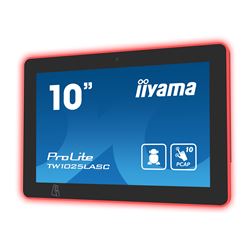 iiyama ProLite TW1025LASC-B1PNR, 10.1” PCAP 10pt touch screen with Android and Power over Ethernet Technology, Webcam/Mic, NFC/RFID reader and RGB LED bar thumbnail 3