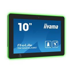 iiyama ProLite TW1025LASC-B1PNR, 10.1” PCAP 10pt touch screen with Android and Power over Ethernet Technology, Webcam/Mic, NFC/RFID reader and RGB LED bar thumbnail 5