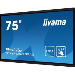 iiyama ProLite monitor TE7514MIS-B2AG 75", 4k UHD, Infrared 50pt touch, Anti-glare coating, VA, Google EDLA Certified, features Note, Browser & Cloud Drive, iiWare 12E thumbnail 3