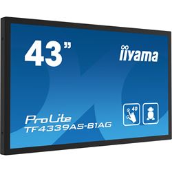iiyama Prolite monitor TF4339AS-B1AG 43" Black, IPS, Anti Glare, Full HD, Bonded Projective Capacitive 40pt Touch, 24/7, Landscape/Portrait/Face-up, Android 11 OS, iiSignage² thumbnail 2