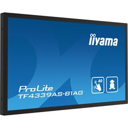 iiyama Prolite monitor TF4339AS-B1AG 43" Black, IPS, Anti Glare, Full HD, Bonded Projective Capacitive 40pt Touch, 24/7, Landscape/Portrait/Face-up, Android 11 OS, iiSignage² thumbnail 4