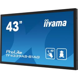 iiyama Prolite monitor TF4339AS-B1AG 43" Black, IPS, Anti Glare, Full HD, Bonded Projective Capacitive 40pt Touch, 24/7, Landscape/Portrait/Face-up, Android 11 OS, iiSignage² thumbnail 6