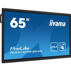 iiyama ProLite monitor TE6514MIS-B2AG 65", Google EDLA Certified, 4k UHD, Infrared 50pt touch, Anti-glare coating, VA, HDMI, features Note, Browser & Cloud Drive, iiWare 12E thumbnail 1