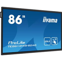 iiyama ProLite monitor TE8614MIS-B2AG 86" Google EDLA Certified, 4k UHD, Infrared 50pt touch, Anti-glare coating, VA, HDMI, features Note, Browser & Cloud Drive, iiWare 12E thumbnail 1