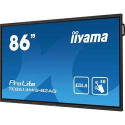 iiyama ProLite monitor TE8614MIS-B2AG 86" Google EDLA Certified, 4k UHD, Infrared 50pt touch, Anti-glare coating, VA, HDMI, features Note, Browser & Cloud Drive, iiWare 12E thumbnail 3